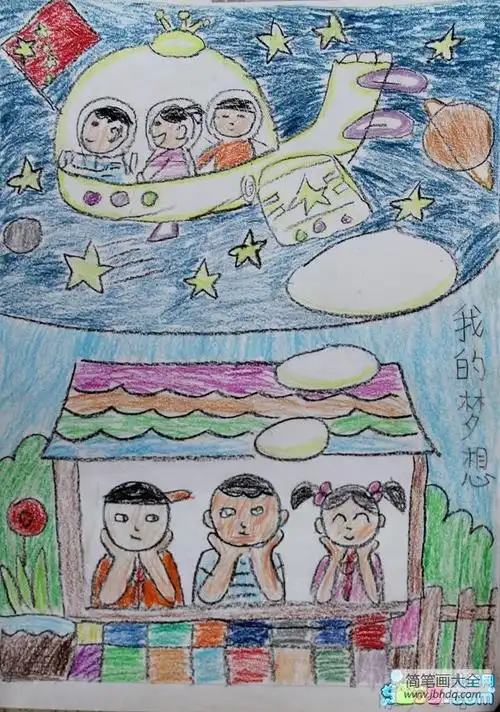 庆六一中国梦儿童画-我的梦想