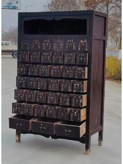 古家具老药柜一个