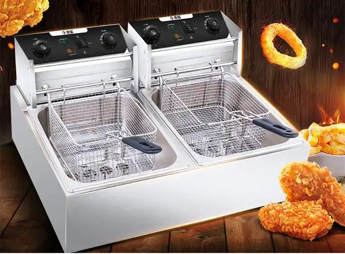 香霸电炸炉商用油炸锅油炸炉大容量小吃炸串炸鸡炸薯条炸油条机5l单缸