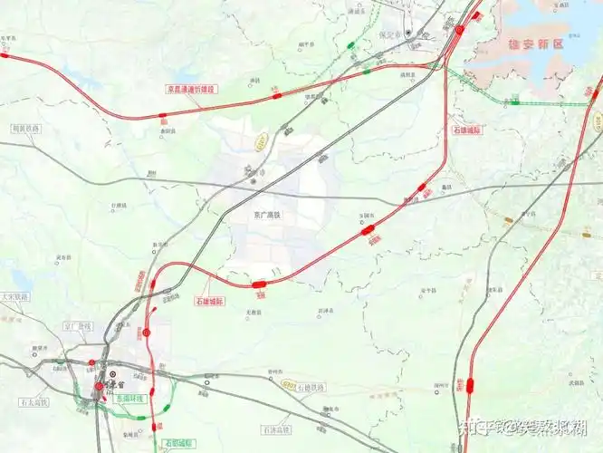 全线共设车站8座,分别为保定东(纳入雄忻高铁建设),蠡县西,安国东