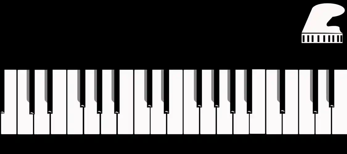 黑白钢琴键