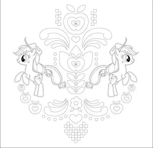 小马宝莉太阳月亮公主简笔画