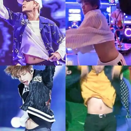 中知名的软绵绵「宝宝肚」拥有者(笑),相较於因为腹肌引发热议的柾国