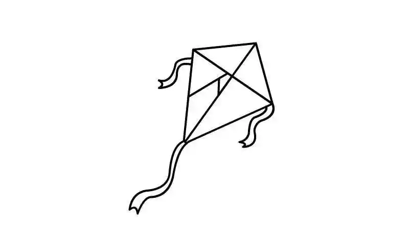 风筝简笔画 - 天奇教育