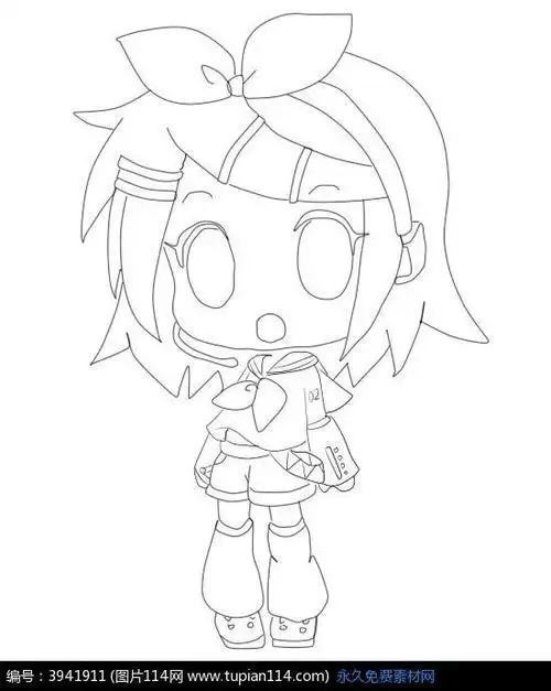 手绘q版动漫简笔画