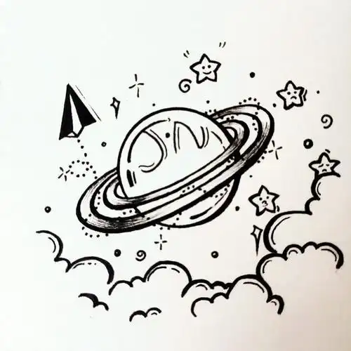 星球简笔画彩色星球简笔画彩色画法