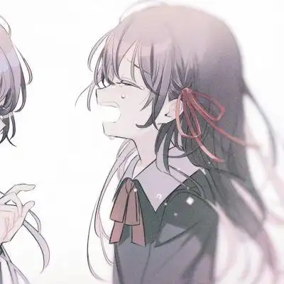 动漫唯美可爱闺蜜头像太阳下山了夜里也有灯打开你看这世界不坏