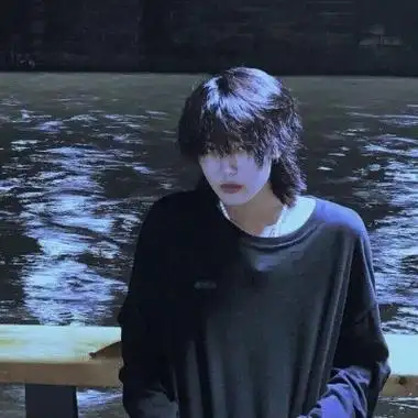 男生头像蓝色系帅气