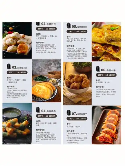 空气炸锅电子食谱