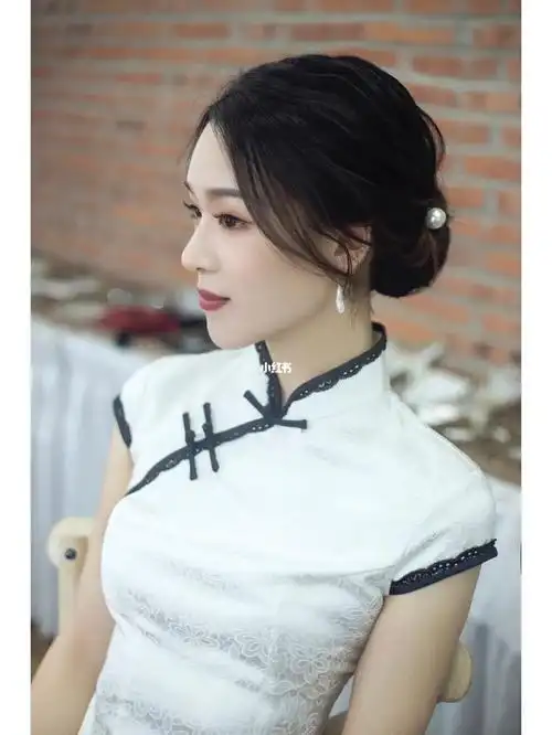 我的结婚旗袍发型