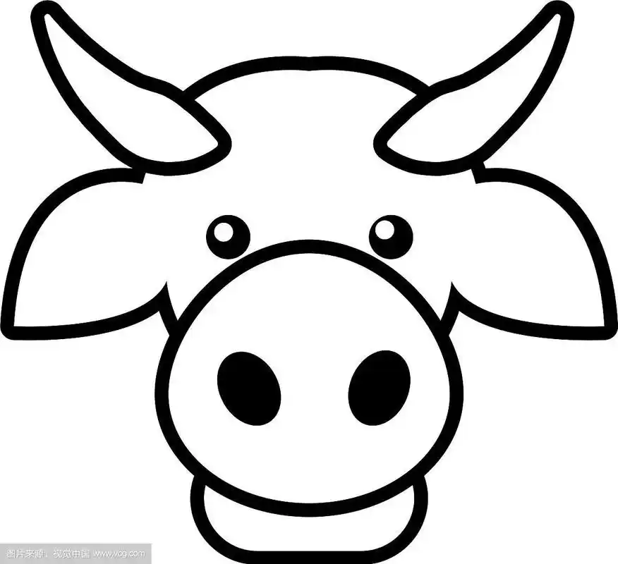 牛头图标轮廓风格