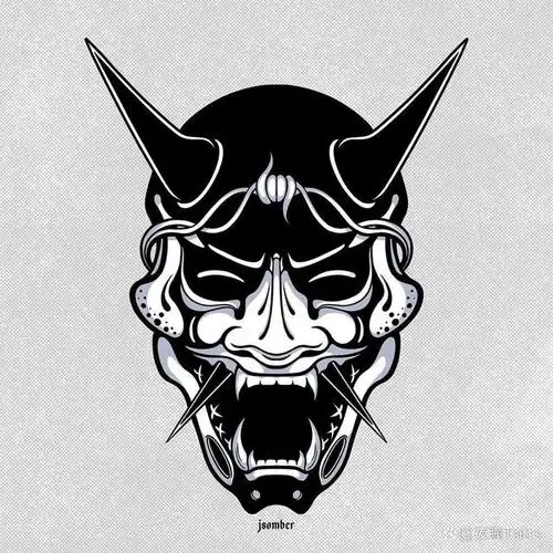 般若看着面目狰狞,但在传统纹身素材中是"大佬"般的存在.