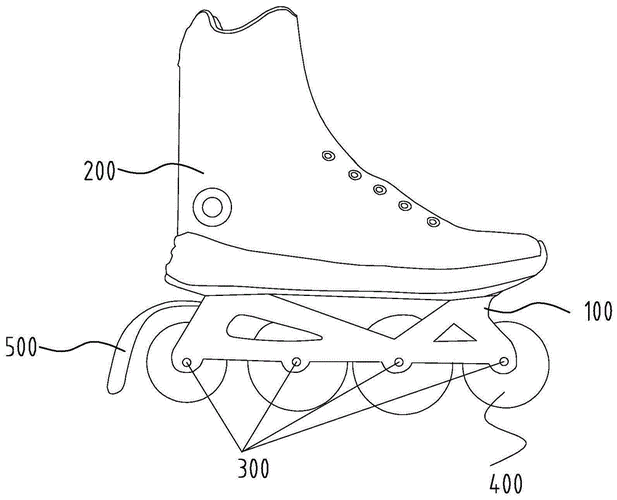 一种安全增强型轮滑鞋的制作方法