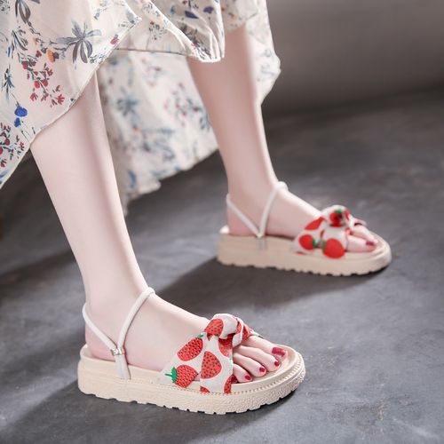 10女童凉鞋2022新款夏季中大童儿童拖鞋外穿女孩子凉拖鞋汉服国潮