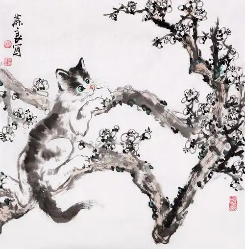 当代画猫名家 晋葆良作品欣赏