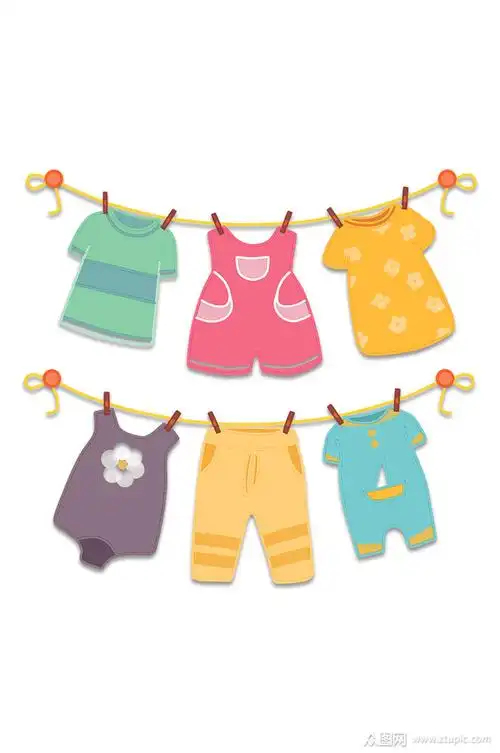 儿童卡通衣服素材