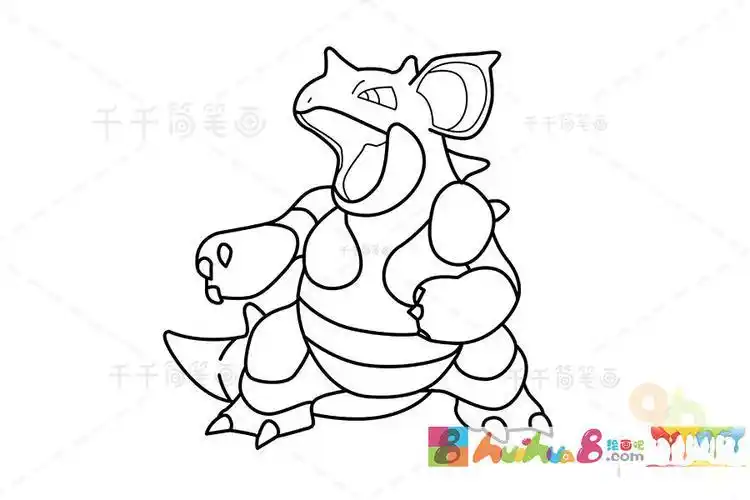 儿童简笔画神奇宝贝怎么画