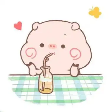 呆萌可爱的小猪猪微信头像