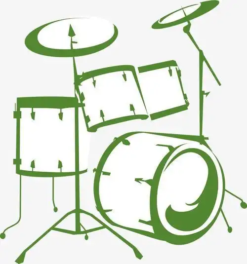 简单的架子鼓简笔画