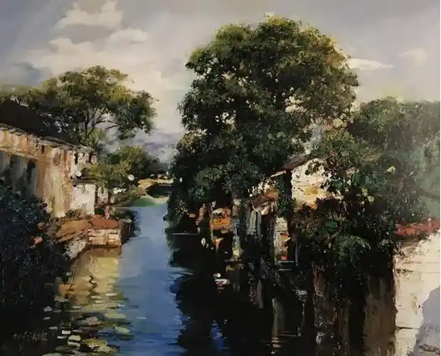 书简——《潘鸿海油画作品选集》_江南_先生_水乡