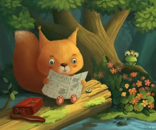 丛台区黎明小学--宋雨璇 小松鼠采松果