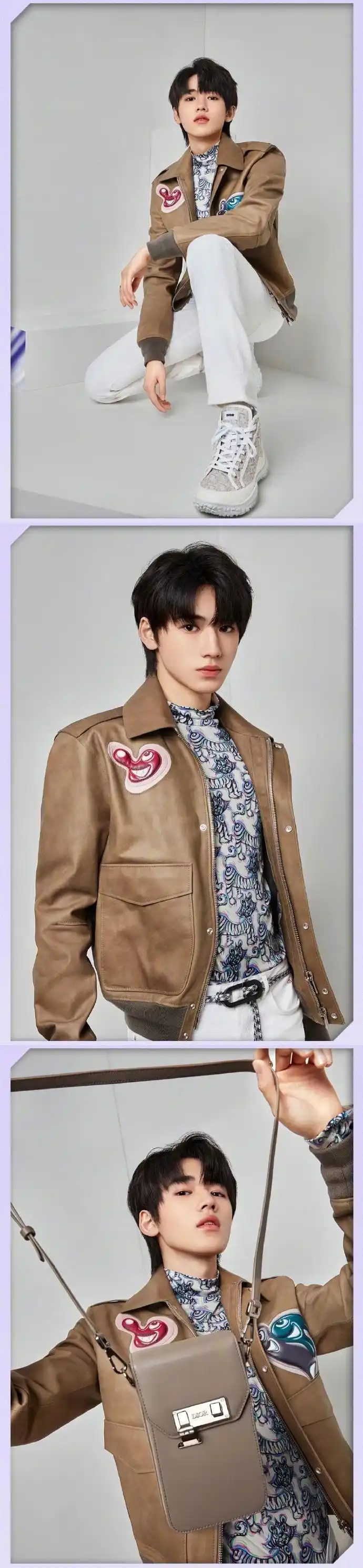 宋亚轩演绎迪奥2021秋季男装系列 在时尚和气质这一块拿捏稳当