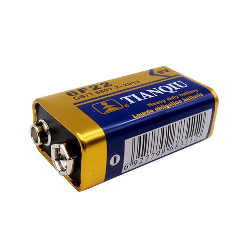 带电池扣9v天球电池6f22干电池玩具话筒麦克风万用表9号扁电池1个电池