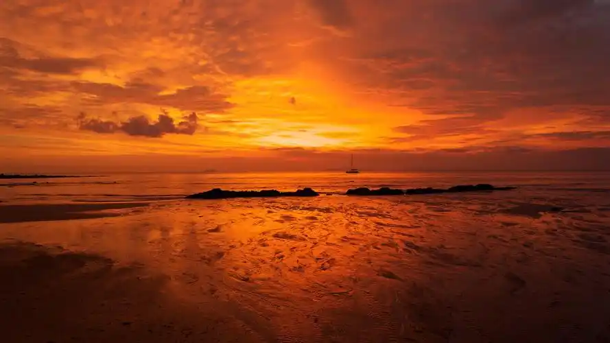 唯美浪漫夕阳风景桌面壁纸