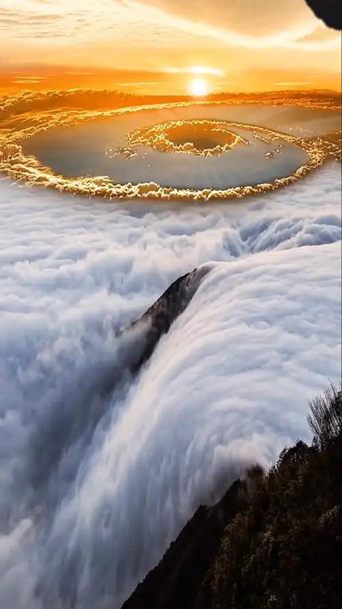 风景#终于拍到了罕见的日出云海,究竟什么样的运气才能碰到如此的美景