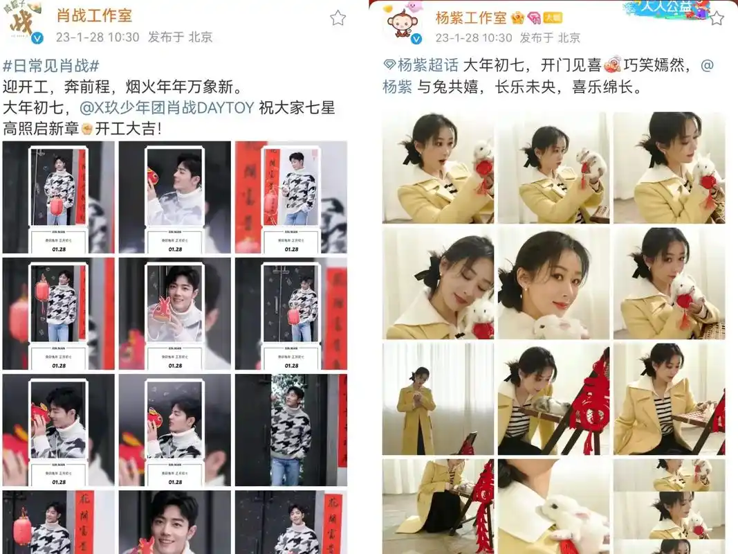 初七开门见喜.#杨紫#肖战 - 抖音