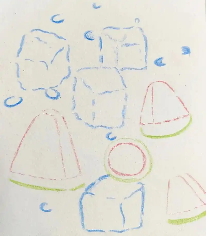 冰块和西瓜91更配哦#一起学画画 #简笔画 #临摹 #画画  - 抖音