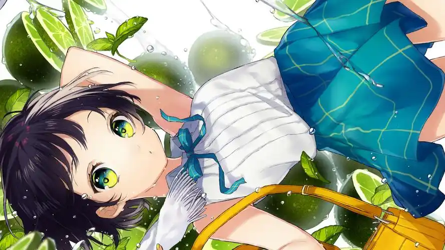 可爱女生裙子柠檬清新壁纸