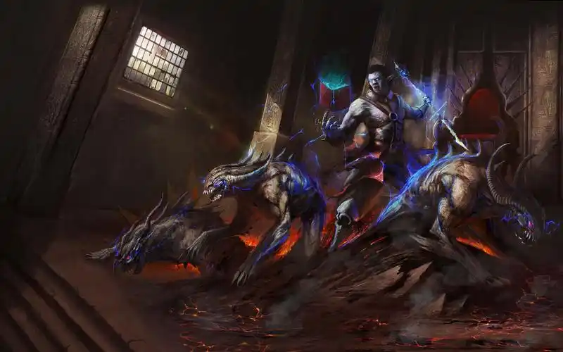 壁纸 恶魔,巫术,怪物,艺术图片 5120x2880 uhd 5k 高清壁纸, 图片