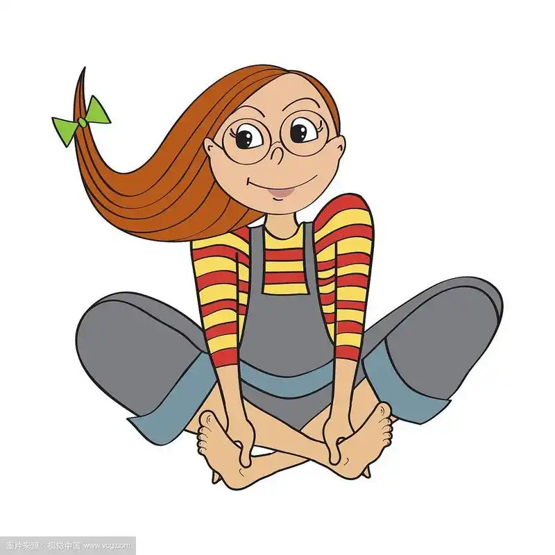 浪漫的女孩赤脚坐着