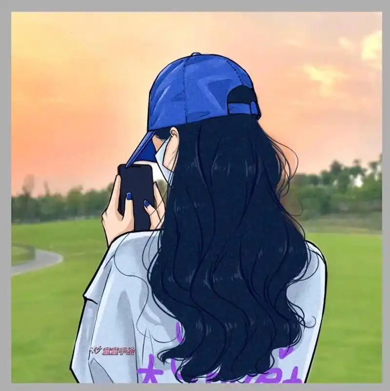 女生背影头像打卡1/100#女生头像 #手绘头像 #继续更新 - 抖音