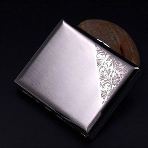 鼎盛名流(dsml)不锈钢烟盒20支装烟盒便携超薄个性创意防水防压金属烟