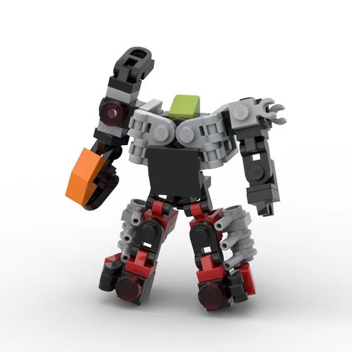 moc小型机甲外骨骼变形系列机器人兼容乐高益智拼装积木模型玩具