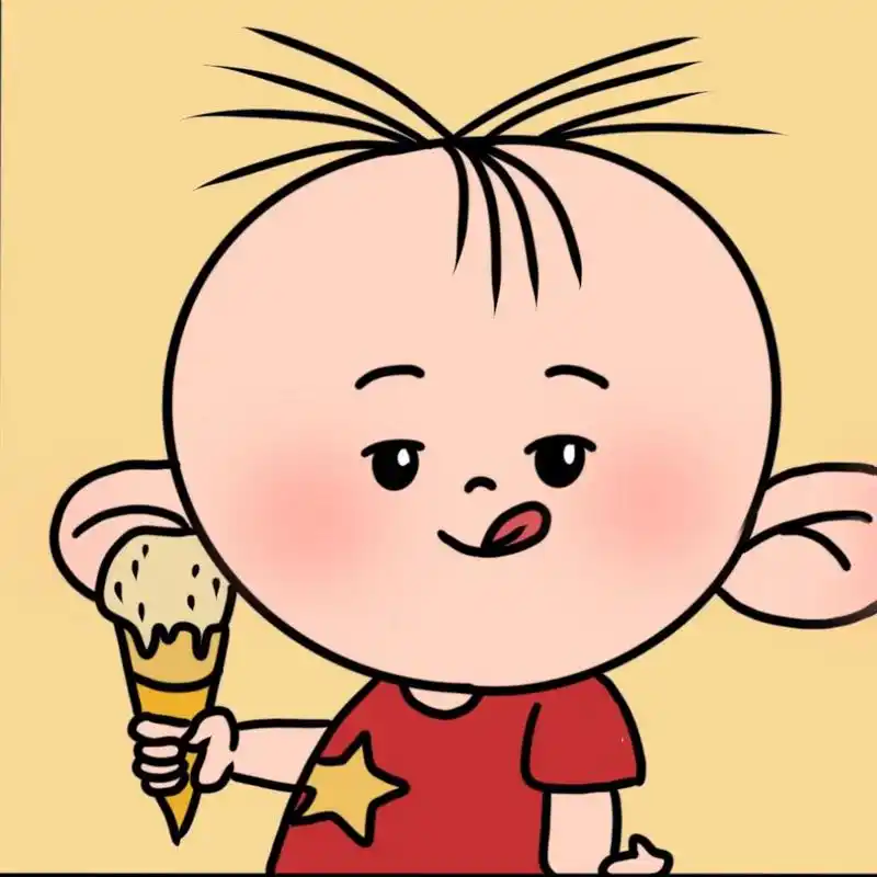 大耳朵图图四宫格简笔画|(附线稿) "我叫胡图图,今年三岁,我的爸爸叫