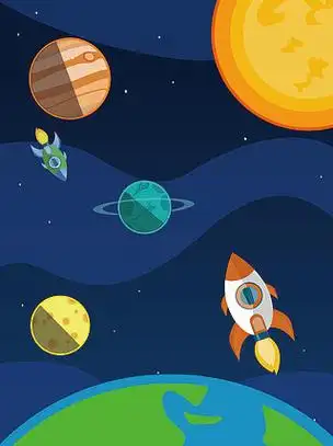 【卡通地球宇宙星空】图片免费下载_卡通地球宇宙星空素材_卡通地球宇