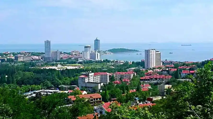 俯瞰青岛老市区