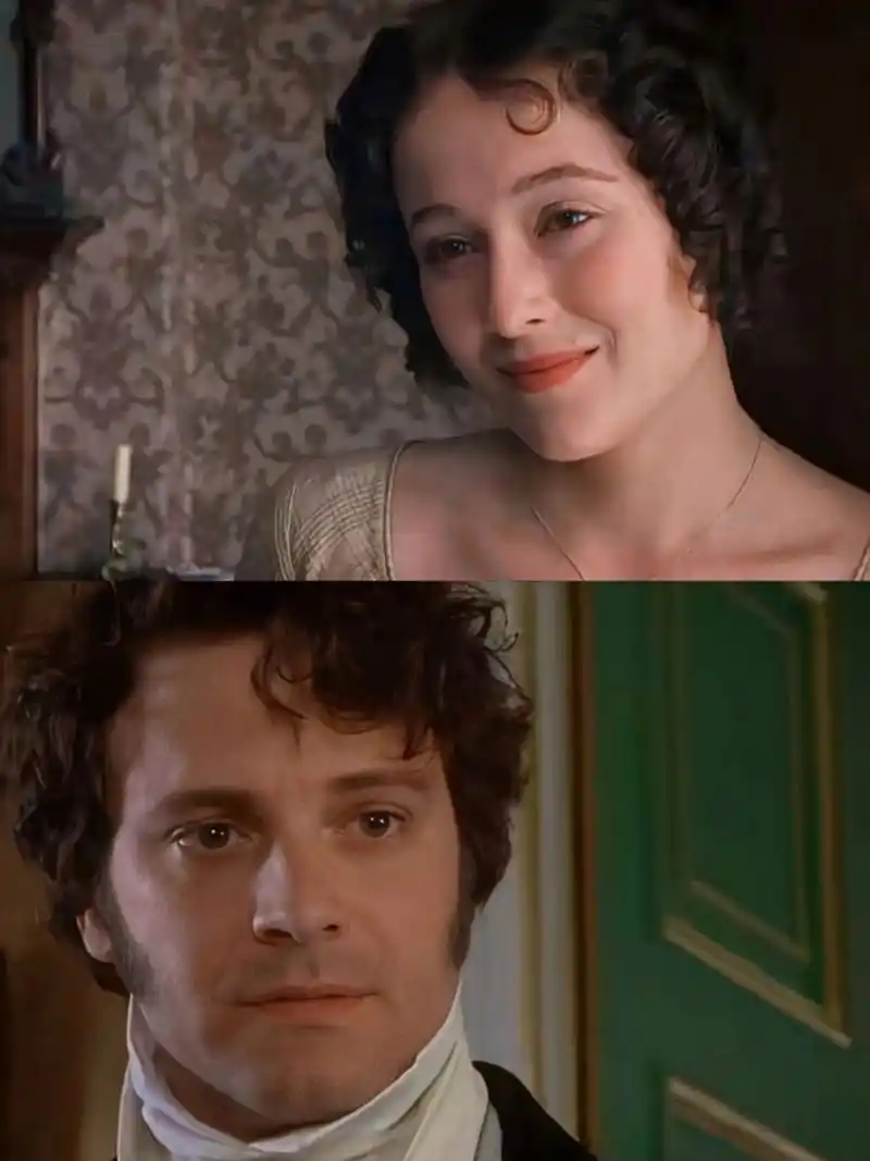 《傲慢与偏见》1995版本.由jennifer ehle和colin firth主演.