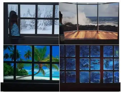 (假窗户投影效果,图片来自网络)智能投影早已成为家庭重要成员之一,无