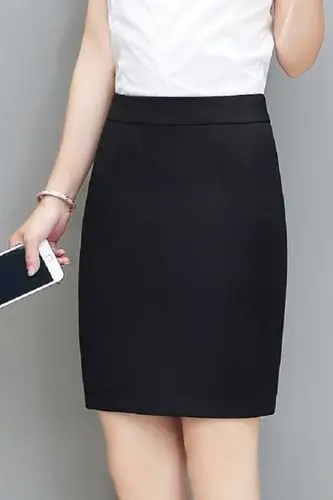 春夏职业裙包裙包臀黑色半身裙一步裙工装短裙西裙正装裙西装裙女