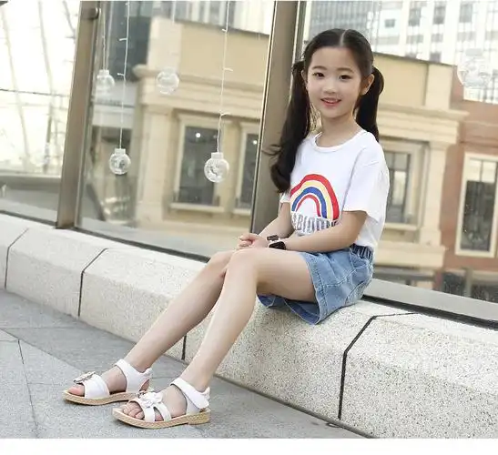 韩版时尚女童公主夏季儿童凉鞋夏季新款沙滩舒适时尚小中大童鞋女
