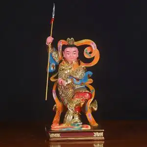 12寸五营将军 雷振子中坛元帅杨戬赵康元帅 树脂敦煌彩神像摆件