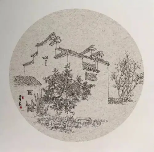 徽州" 桂林师专美术系, 广西师大漓江学院设计系教师建筑速写作品联展