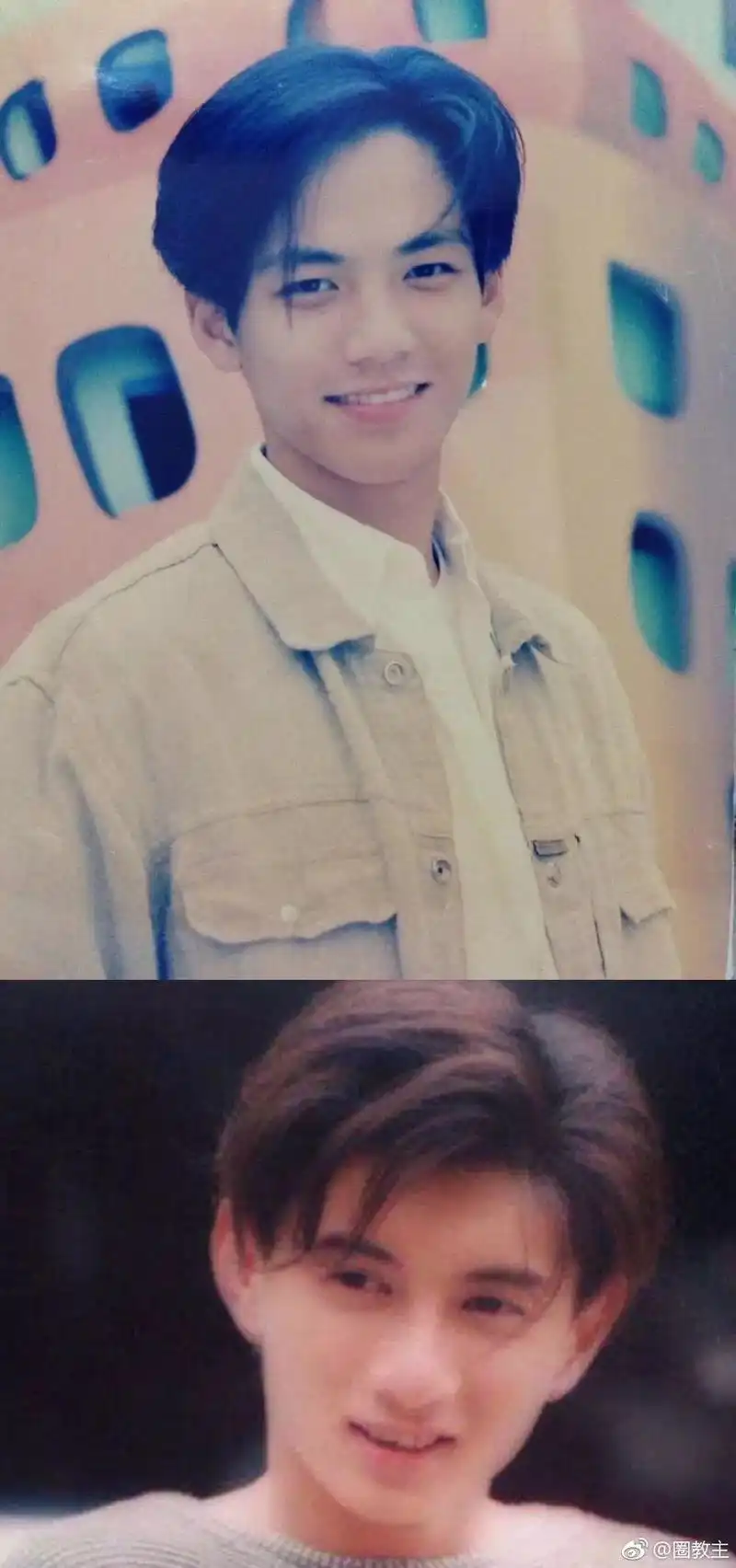 90年代港台男明星几乎都留过这个发型感觉又斯文又清爽还显得发量巨多