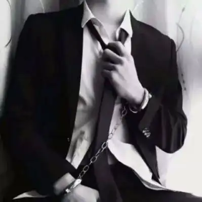 衬衫头像男生不露头白色衬衫黑色衬衫打领带的