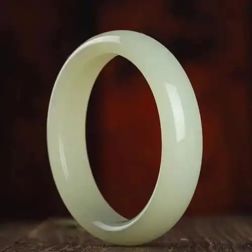 厂家批发天然a货阿富汗玉手镯青白玉镯玉石玉器工艺品直播货源