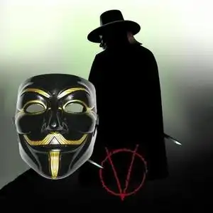 抖音面具恐怖v字仇杀面具舞会成人鬼脸死神鬼步男全脸黑客面具